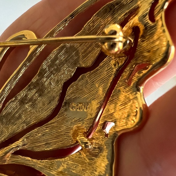 Signed BOB MACKIE Enamel & Rhinestone BUTTERFLY Brooch Pin Stunning Colorful - Picture 6 of 11